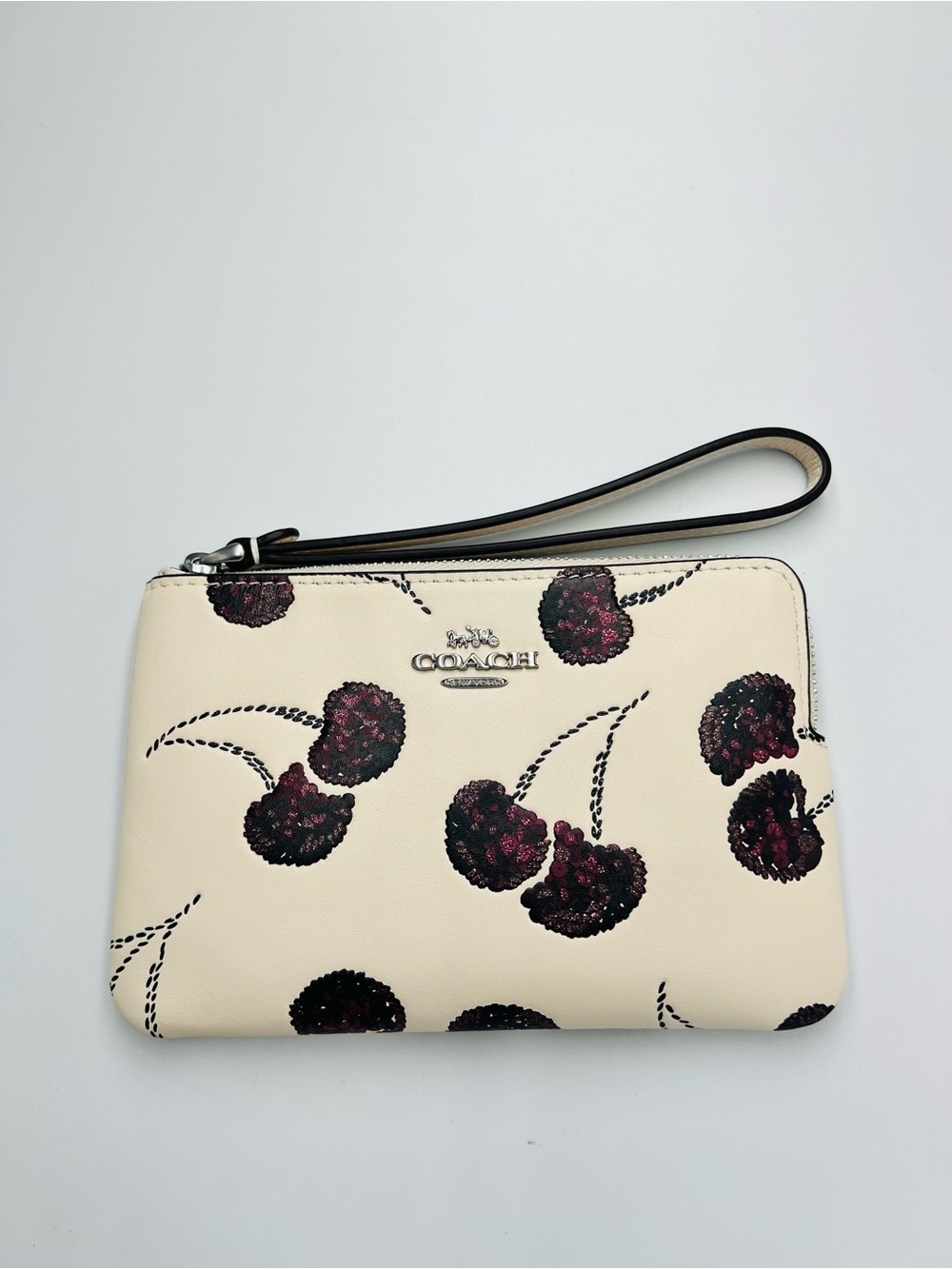 Coach Corner Zip Wristlet